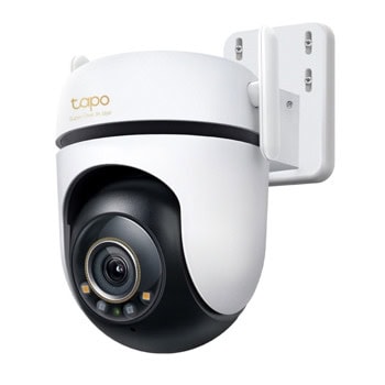 IP камера TP-Link Tapo C530WS, куполна PTZ камера, 5Mpix(2880x1620@30fps), 3.2mm обектив, H.264, IR осветеност (до 30m), външна IP66, Wi-Fi, microSD слот до 512GB, микрофон и говорител | JAR Computers TP-Link Tapo C530WS