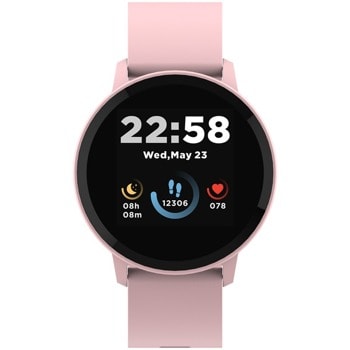 Смарт часовник Canyon CNS-SW63PP, 1.3"(3.30 cm) TFT дисплей, до 4 дни време на работа, Bluetooth 5.0, IP68, съвместим с Android 6.0+, iOS 12.0+, розов | JAR Computers Canyon CNS-SW63PP
