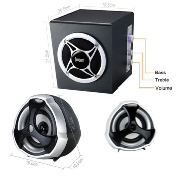 2+1 DIVOOM Titan-727, 18W+2x10W