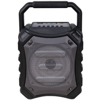 Тонколона Omega OG81 Disco, 1.0, 5W RMS, Bluetooth, AUX, USB, FM радио, MicroSD слот, черна, 6.3mm жак за микрофон | JAR Computers Omega OG81 Disco