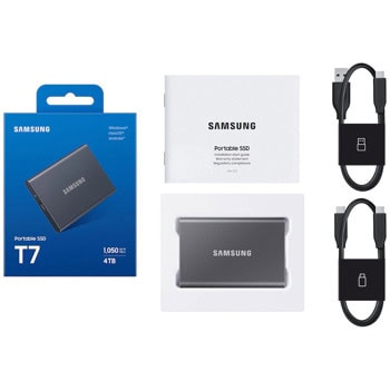 Samsung T7 Gray 4TB MU-PC4T0T/WW