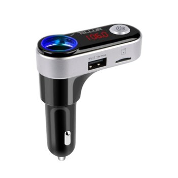 Радио трансмитер Tellur FMT-B2, MP3/WMA, Bluetooth, USB, MicroSD, дисплей, черен | JAR Computers Tellur FMT-B2