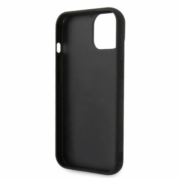 Quilted Puffy Ikonik Logo за iPhone 14 черен