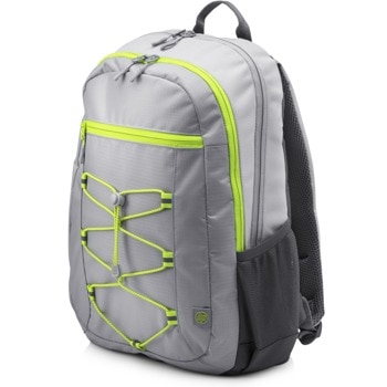 Раница за лаптоп HP Active Backpack 1LU23AA, до 15.6" (39.60cm), водоустойчива, сива image