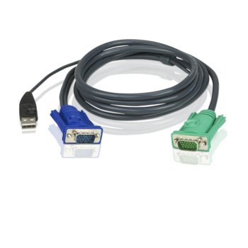 KVM кабел ATEN 2L-5205U, VGA(м) + USB A(м) към SPHD15/18 M, 5.0 м | JAR Computers ATEN 2L-5205U