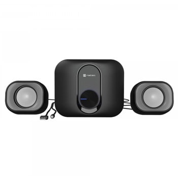 Тонколони Natec Pug, 2.1, 11W RMS (2x3W + 5W), Jack 3.5mm, USB, черни | JAR Computers NATEC Pug NGL-2111