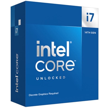 Процесор Intel Core i7-14700F, двадесетядрен (2.1/5.4GHz, 33MB Cache, LGA1700) BOX, с охлаждане | JAR Computers Intel Core i7-14700F Box BX8071514700F