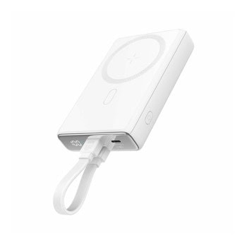 Външна батерия /power bank/ Joyroom JR-PBM01, 10 000mAh, бяла, 1x USB-C, 2x Lightning, безжично зареждане MagSafe, кабел от USB-C(м) към Lightning(м) | JAR Computers Joyroom JR-PBM01 White