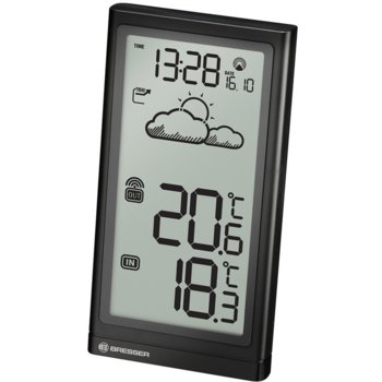 Електронна метеостанция Bresser Temp, черна | JAR Computers Метеорологична станция Bresser Temp
