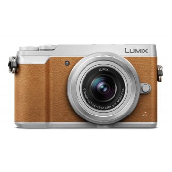 Panasonic Lumix GX80 (кафяв) + Lumix G 12-32mm f/3