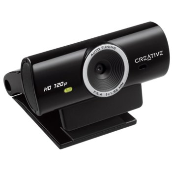 Уеб камера Creative Live! Cam Sync HD, микрофон, 720p, 30fps, USB, черна, Мострена бройка! | JAR Computers Creative Live! Cam Sync HD