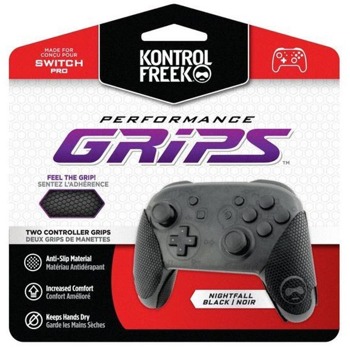 Аксесоар Performance Grips KontrolFreek Original Grips (4777-PRO), за Nintendo Switch Pro Controller, черен | JAR Computers KontrolFreek 4777-PRO