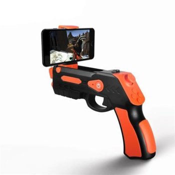 Джойстик Omega Remote Augmented Reality Gun Blaster, съвместим с Android/iOS, Bluetooth, черен/оранжев image