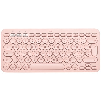 Клавиатура Logitech K380, безжична, Bluetooth, USB, розова image