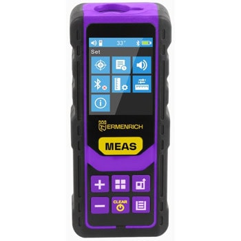 Лазерен измерител Ermenrich Reel PRO GL60, цветен дисплей, зелен лазер, до 60 метра измервателен диапазон, IP54 защита, черен | JAR Computers Ermenrich Reel PRO GL60