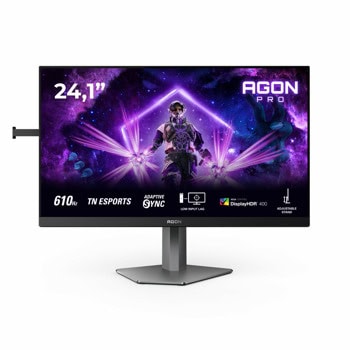 Монитор AOC AG246FK6, 24.1" (61.21cm) TN панел, 610Hz, Full HD, 0.5ms, 80 000 000:1, 500cd/m2, DisplayPort, HDMI, USB | JAR Computers AOC AG246FK6
