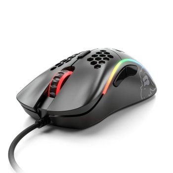 Мишка Glorious Модел D- (GLO-MS-DM-MB), оптична (12 000dpi), USB, матирано черна, геймърска, подсветка | JAR Computers Glorious model D- GLO-MS-DM-MB