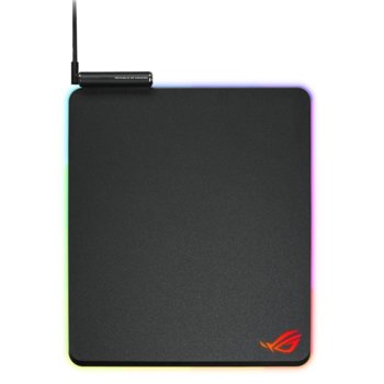 Подложка за мишка Asus ROG Balteus, гейминг, черна, 370 x 320 x 7.9 mm, RGB подсветка image