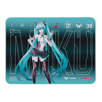 Подложка за мишка Asus TUF GAMING P1 Hatsune Miku Edition, разноцветна, 260 x 360 x 2 мм | JAR Computers Подложка за мишка Asus TUF GAMING P1 Hatsune Miku