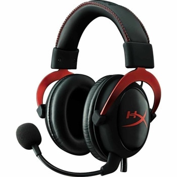 Слушалки Kingston HyperX Cloud II Red, геймърски, микрофон, черни/червени image