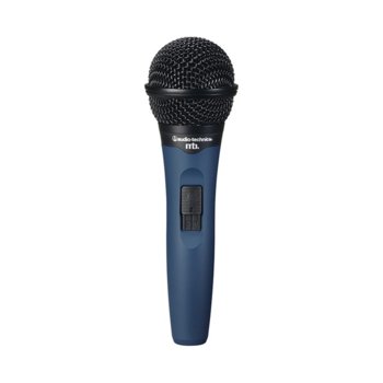 Микрофон Audio-Technica MB1k, вокален динамичен кардиоиден, 80-12kHz, 600 ohms, 3-pin XLRM-type конектор, син | JAR Computers Audio-Technica MB1k Blue