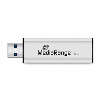 Памет 32GB USB Flash Drive, MediaRange MR916, USB 3.0, сребриста | JAR Computers USB 3.0 32GB MediaRange MR916