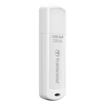 Памет 128GB USB Flash Drive, Transcend JetFlash 730, USB 3.0, бяла | JAR Computers Transcend 128GB JETFLASH 730 TS128GJF730