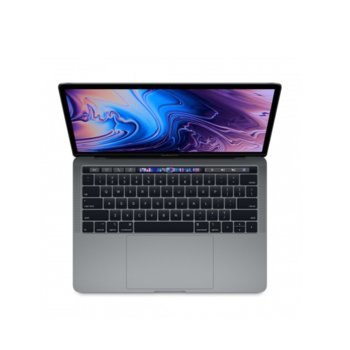 Лаптоп Apple MacBook Pro 13 (MUHP2ZE/A_Z0W500096/BG)(сив), четириядрен Coffee Lake Intel Core i5-8257U 1.4/3.9 GHz, 13.3" (33.78 cm) Retina IPS LED-backlit Display, (Thunderbolt 3), 8GB, 256GB SSD, macOS Mojave, 1.37 kg БГ клавиатура | JAR Computers Apple MacBook Pro 13 TouchB BG keyboard