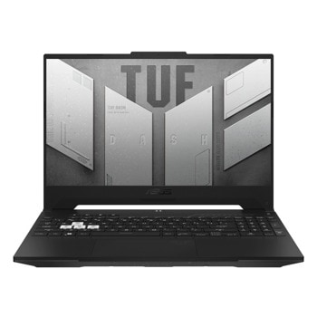 Лаптоп Asus TUF Dash F15 FX517ZE-HN002 (90NR0953-M00720)(черен), десетядрен Intel Core i7-12650H 2.3/4.7GHz, 15.6" (39.62 cm) FullHD IPS 144Hz & GF RTX 3050Ti 4GB, HDMI, Thunterbolt 4, 16GB DDR5, 512GB SSD, 1x USB 3.2 Gen 2 Type-C, No OS | JAR Computers Asus TUF Dash F15 FX517ZE-HN002 90NR0953-M00720