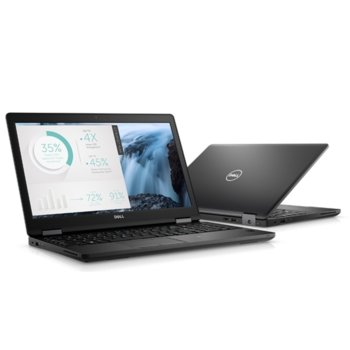 Лаптоп Dell Latitude E5580 (N002L558015EMEA_UBU), четириядрен Kaby Lake Intel Core i5-7440HQ 2.8/3.8 GHz, 14.0" (35.56 cm) Full HD Anti-Glare Display, (HDMI), 8GB DDR4, 256GB SSD, 3x USB 3.0, Linux | JAR Computers Dell Latitude E5580 N002L558015EMEA_UBU