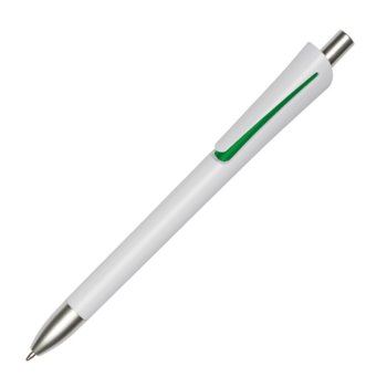 Химикалка TOPS Oregon бяла със зелено 50 бр