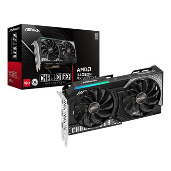 Видео карта AMD Radeon RX 9060 XT, 16GB, ASRock Challenger, OC, PCI-E 5.0, GDDR6, 128-bit, DisplayPort, HDMI | JAR Computers ASRock Radeon RX 9060 XT 16GB Challenger OC