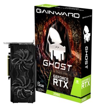 Видео карта Nvidia GeForce RTX 2060, 6GB, GAINWARD RTX 2060 Ghost, PCI-E 3.0, GDDR6, 192-bit, DisplayPort, HDMI, DVI | JAR Computers GAINWARD RTX 2060 Ghost