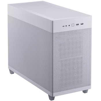 Кутия Asus Prime AP201, mATX/mITX, 1x USB 3.2 Gen2 Type C, прозорец, бяла | JAR Computers Asus Prime AP201 90DC00G3-B39010