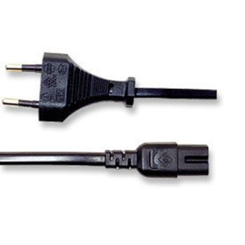 Захранващ кабел Manhattan 339100, от Shuko(м) към IEC C7(ж), 1.8m, черен | JAR Computers MANHATTAN 339100 2-пинов черен 1.8 м