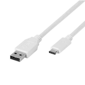 Кабел Vivanco 39452, от USB-A (м) към USB-C(м), 1m, бял image