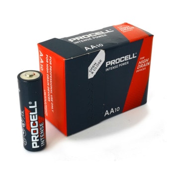 Батерии алкални Duracell Procell Intense, AA, LR6, 1.5V, 10бр. | JAR Computers Батерии Duracell Procell Intense AA LR6 1.5V 10бр.