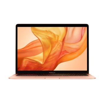 Лаптоп Apple MacBook Air 13 (2018)(MREE2ZE/A_Z0VJ0006J/BG)(златист), двуядрен Intel Core i5 1.6/3.6GHz, 13.3" (33.78 cm) WQXGA Retina дисплей(Thunderbolt), 8GB LPDDR3, 128GB SSD, 2x Thunderbolt 3, MacOS Mojave, 1.25kg, Бг клавиатура | JAR Computers Apple MacBook Air 13in (MREF2ZE/A_Z0VK0005K/BG)