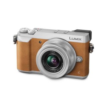 Panasonic Lumix GX80 (кафяв) + Lumix G 12-32mm f/3