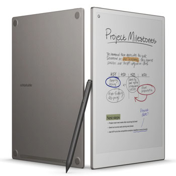 Графичен таблет reMarkable Paper Pro в комплект с маркер за писане Marker Plus и калъф Book Folio(Premium leather - Black), за писане, наподобява хартия, 11.8" color digital paper display (цветен), USB-C, Wi-Fi | JAR Computers reMarkable Paper Pro Marker Plus Book Folio leathe
