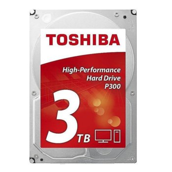 Твърд диск 3TB Toshiba P300, SATA 6Gb/s, 7200rpm, 64MB, 3.5" (8.89cm) | JAR Computers Toshiba P300 3.5inch 3TB