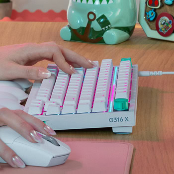 Logitech G316 X 75 WHITE US INT TACTILE