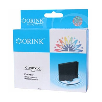 Касета за Canon Maxify iB4000 Series/iB 41/MB5000 Series/MB5100 Series/MB5300 Series/MB5400 Series - Cyan - HPGI2500XLC - Orink - Неоригинална, Заб.: 1755 брой копия | JAR Computers HPGI2500XLC