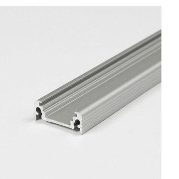 LED алуминиев профил SURFACE -ALANOD, 20 x 8mm, 2m дължина, за ленти до 10mm | JAR Computers LED алуминиев профил SURFACE -ALANOD