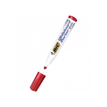 Маркер BIC Velleda 1701, червен, от 1.3 до 2.5 mm, за бяла дъска, цената е за 1бр. (продава се в опаковка от 12бр.) | JAR Computers BIC Velleda 1701