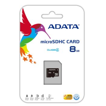 8GB microSDHC A-Data Class4