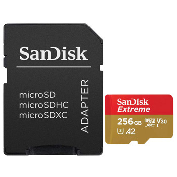SanDisk Extreme microSDXC 256GB SDSQXAV-256G-GN6MA
