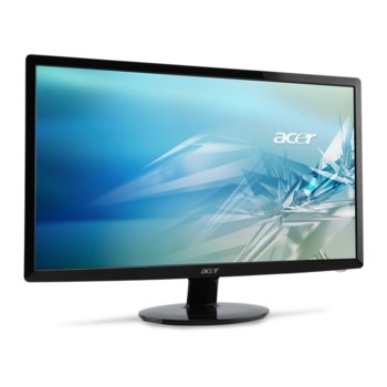Монитор 21.5" (54.61 cm) Acer S222HQLAbid Slim FULL HD LED, 2 ms 12 000 000:1 250cd/m2, HDMI & DVI, черен, 3г. | JAR Computers 21.5" (54.61 cm) Acer S222HQLAbid Slim FULL HD LED