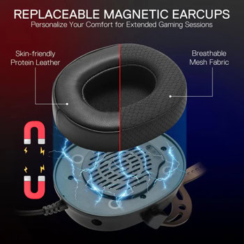 слушалки redragon thoridal h730 черни