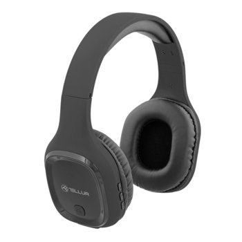 Слушалки Tellur Pulse, безжични, bluetooth 5.0, микрофон, 8 часа време на работа, безжичен обхват 10 м, черни | JAR Computers Bluetooth слушалки Tellur PULSE black